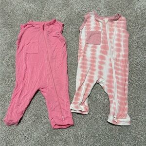 Kyte BABY Sleeveless Rompers - 6-12 months